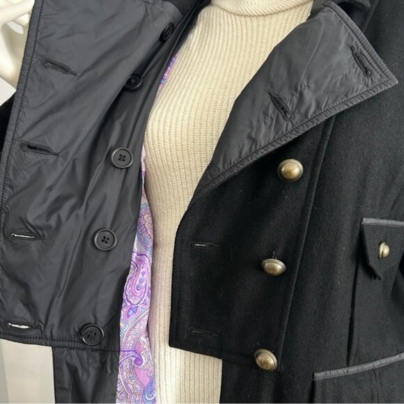 NWOT Wool Blend Military Inspired Waistcoat - Picture 12 of 15